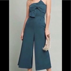 Anthropologie Emerald jumpsuit